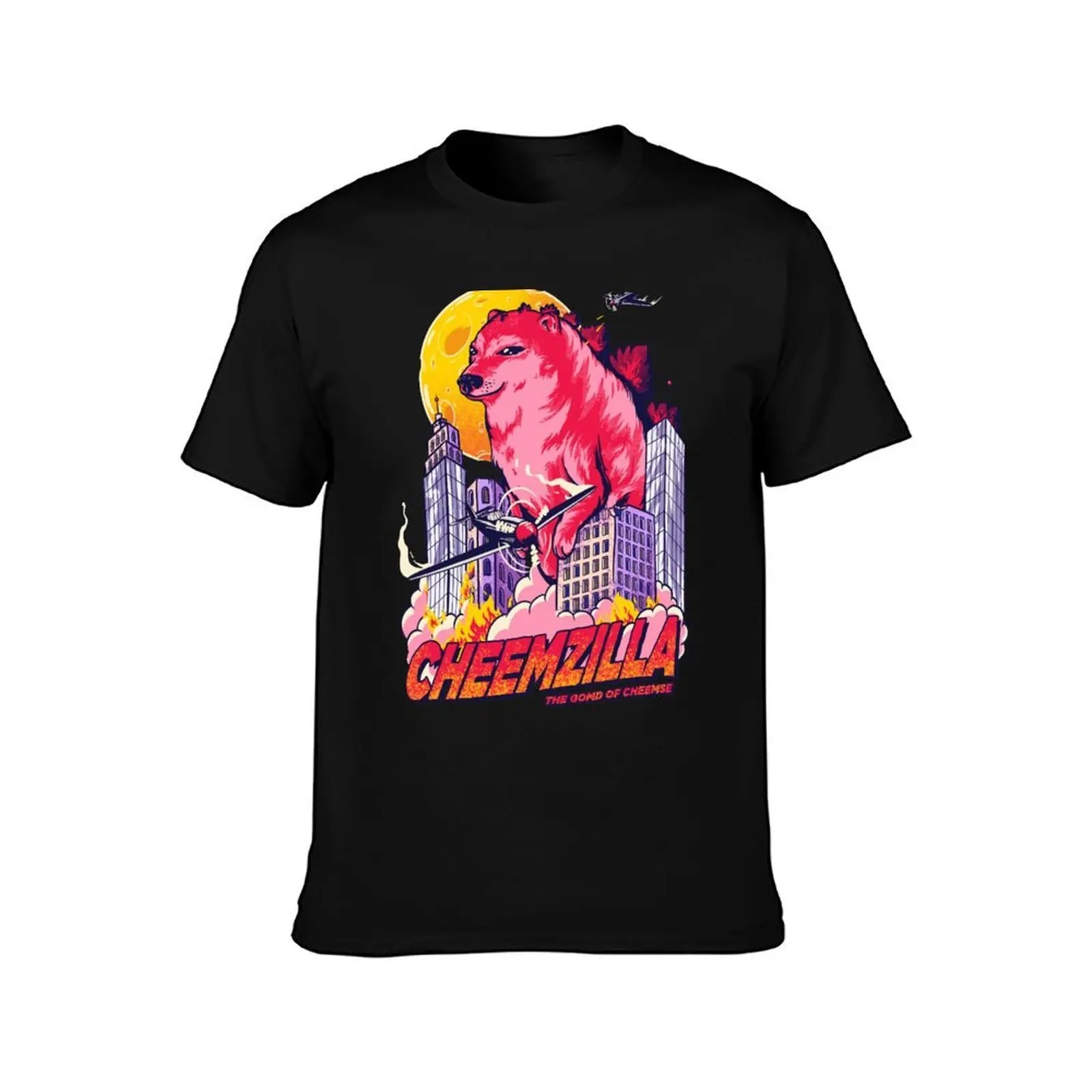 Cheemzilla - The Gomd of Cheemse | Kaiju Shiba Inu Doggo Wacky and Uncharacteristic Ironic Dank Memes | Dogezilla Doge D T-Shirt