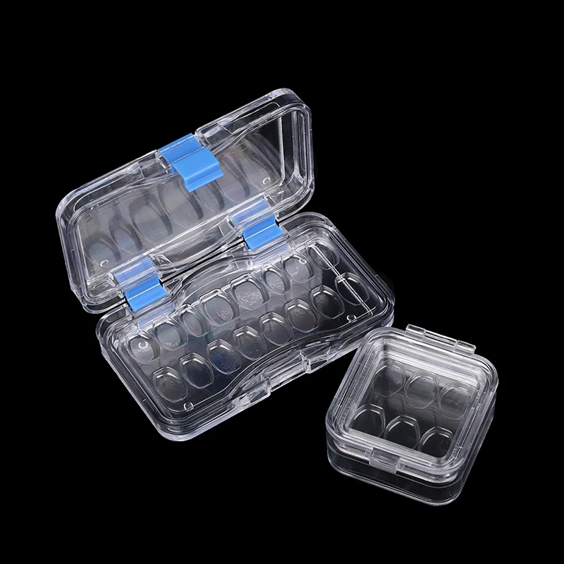 1PCS Dental Tooth Box With Film Inside Lab Material Dentist Supply Denture Storage Membrane Tooth Box With Hole