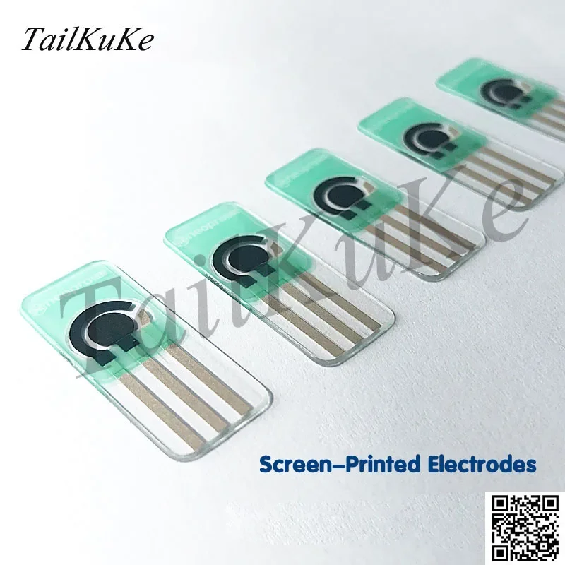 50 Pcs Screen Printed Electrode Flexible Electrode Electrochemical Laboratory Device Sensor
