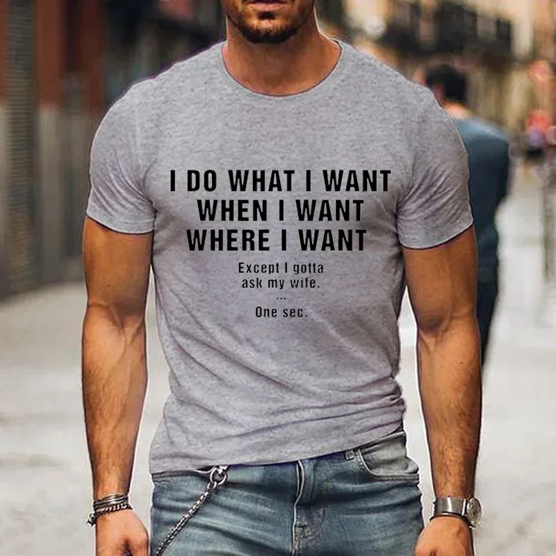 New Best Gift for Husband Who Loves Wife Male T Shirt Short Sleeve Tees Tshirt Cozy Breathable Men Clothes Streetwear cotton