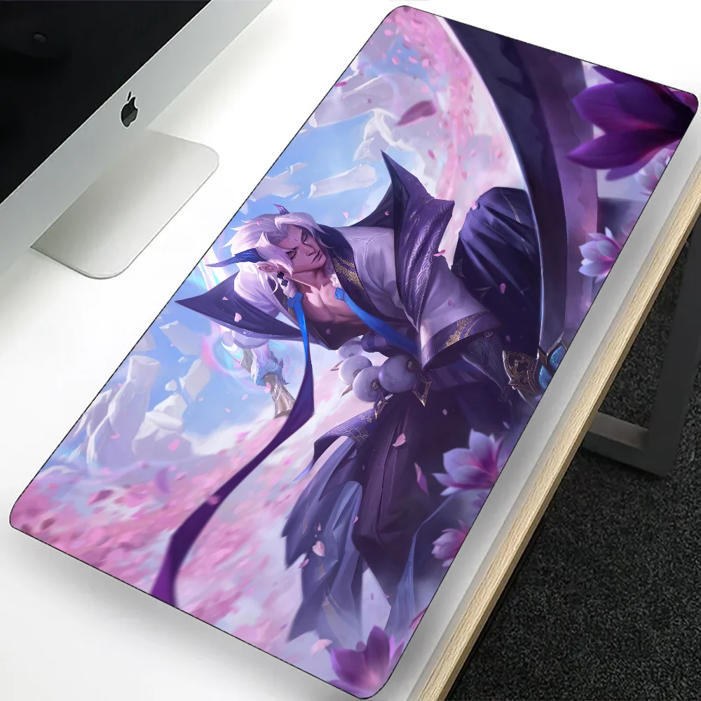 League of Legends Yone Large Gaming Mouse Pad Computer Mousepad PC Gamer Laptop Mouse Mat Office Mausepad Keyboard Mat Desk Pad