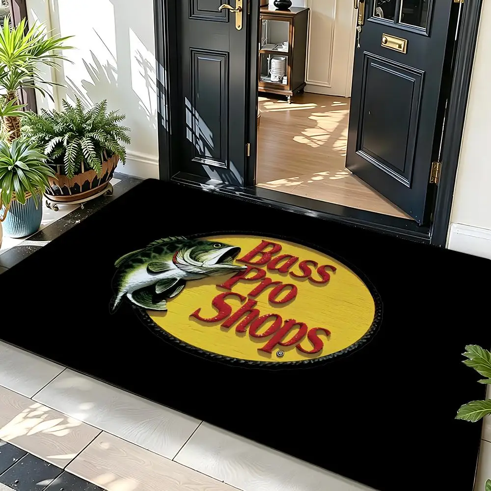 Outdoor B-Bass P-Pro S-Shops Floor Mat Soft Flannel Entrance Door Mat Non Slip Absorbent Bathroom Bedroom Floor Rug