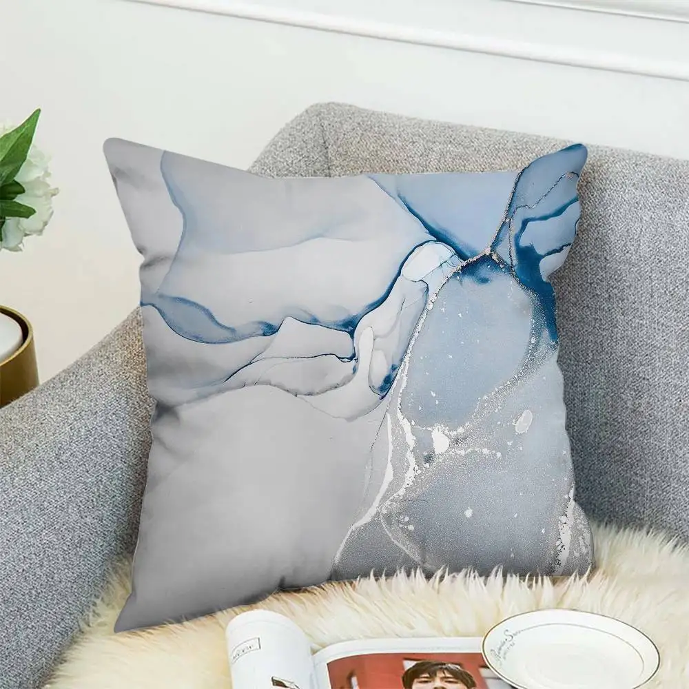 

Marble Pillow Case Double-Sided Printing Cushion Cover 45x45 Decorative Cushions Sofa Home Decor Soft Pillowcase