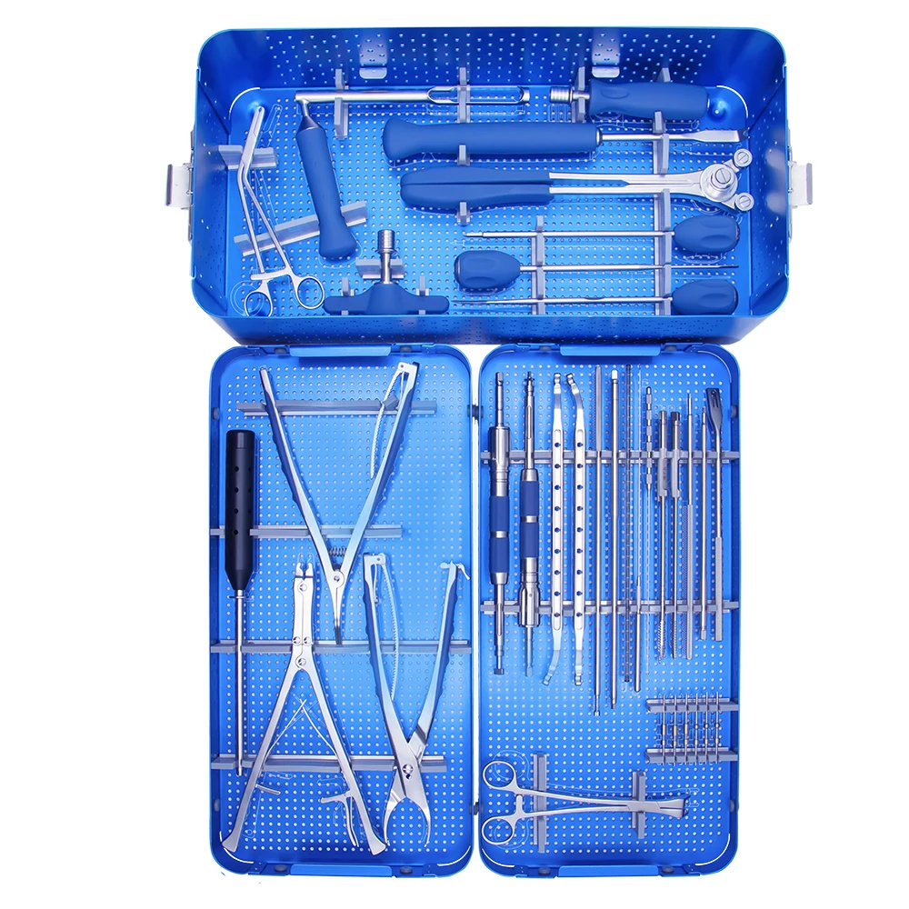 

China Supplier Orthopedic Stainless Steel 6.0 Spinal Pedicle Screw Instrument Set for Spine Fixation Spinal Surgery