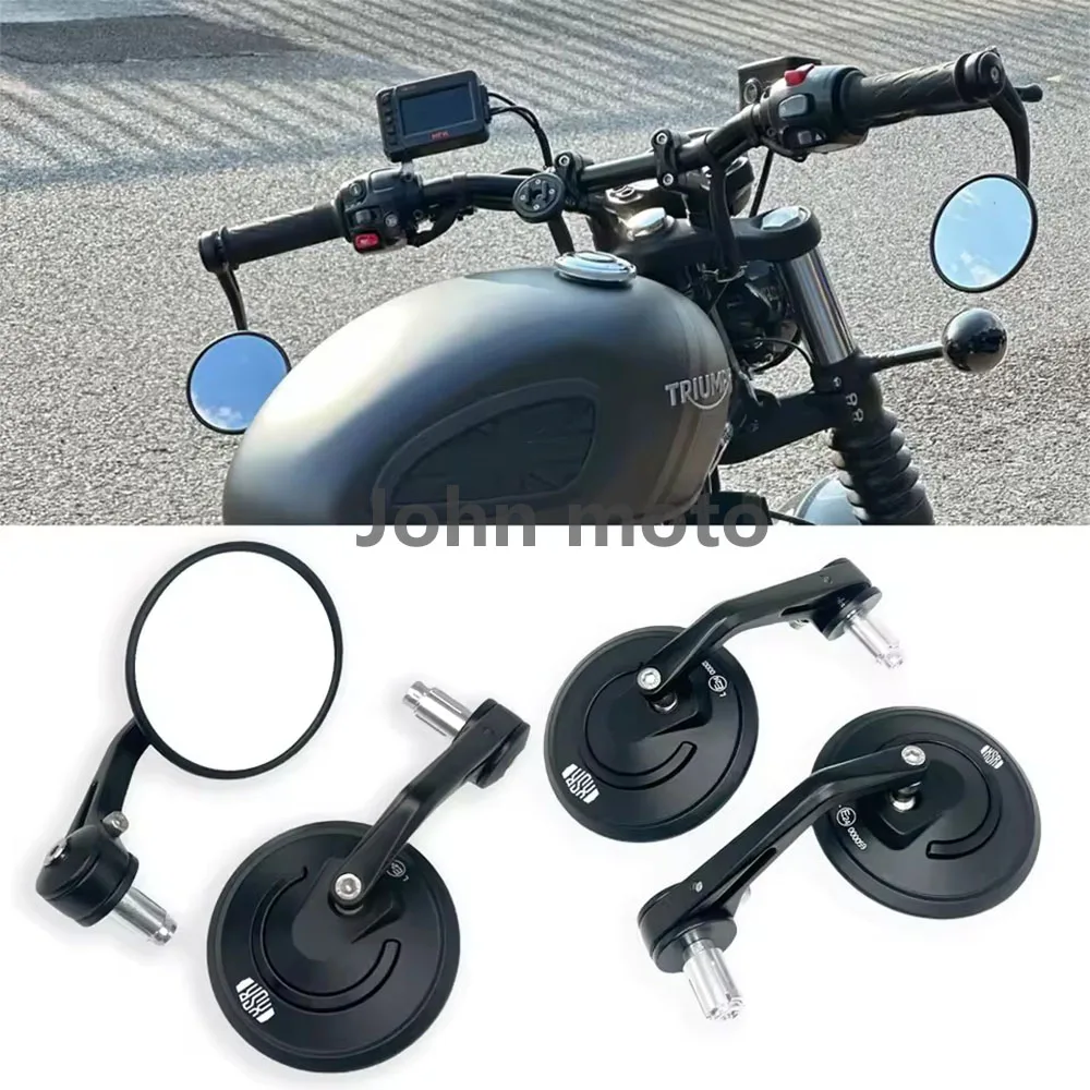 For YAMAHA XSR700 XSR 700 XSR900 XSR 900 XSR125 155 1 Pair 7/8'' 22mm Motorcycle Bar End Mirrors Retro Handlebar Tip Rearview