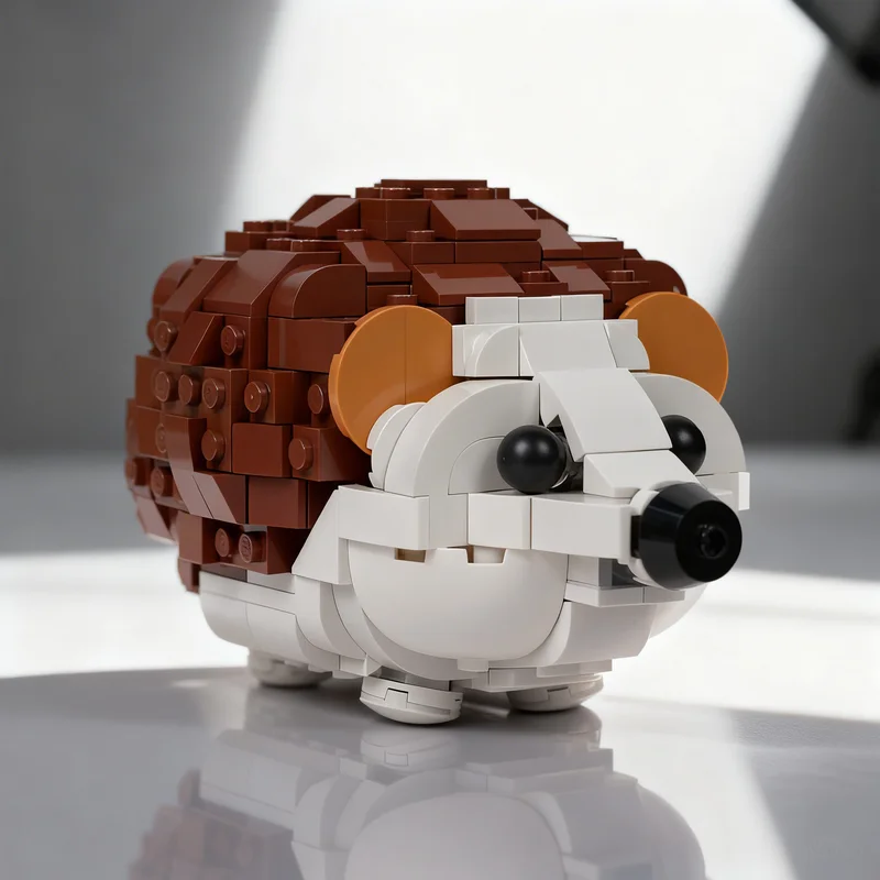 414pcs-moc-hedgehog-model-building-blocks-toy-brick-craft-diy-assemble-collection-education-3d-creative-display-birthday-idea