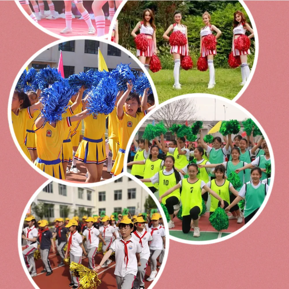 マット チアリーディング ポンポン さまざまなお祝いの機会 スポーツ ミーツ チアリーディング 応援ボール PP フラット ハンドル イブニング パーティー
