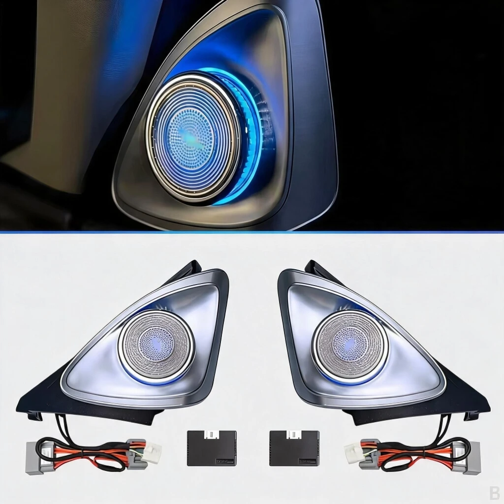 Ambient Light Mid Speaker Cover For Honda Accord Inspire 2018-2022 Interior Audio Trim LED Decorative Grille Lamp Car Accessorie