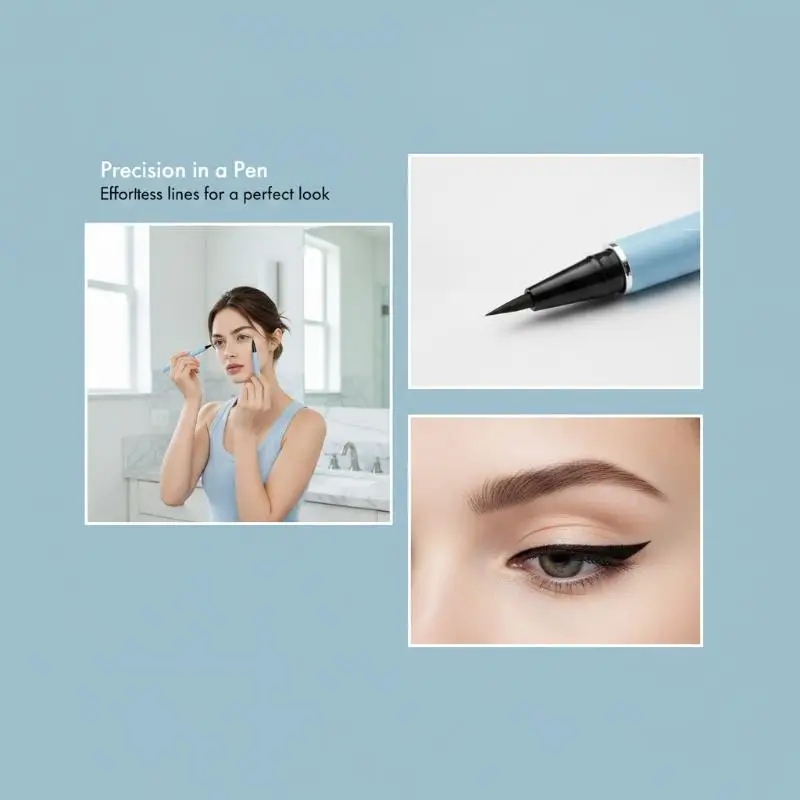 【Y】Girls Liquid Eyeliner Pen Professional Makeup Smooth Quick Drying Long Lasting for Daily Stage Party All Day Wear