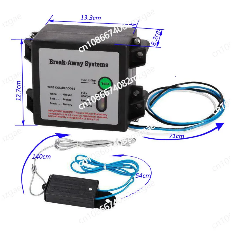 Trailer Electromagnetic Brake Protector Safety Brake Electric Brake Controller Emergency Braking Trailer