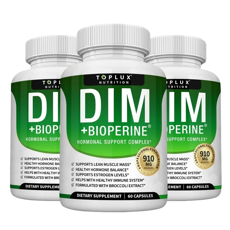 

DIM Supplement 910mg Diindolylmethane - Maintains Hormonal Balance with Estrogen for Menopause and Mid-life