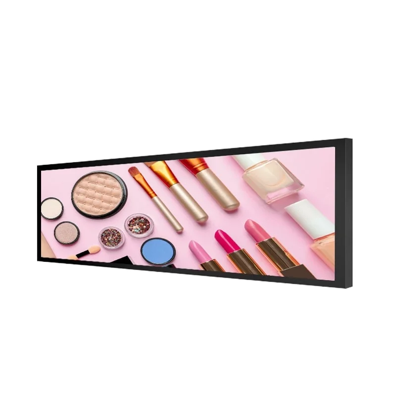 

Ultra wide 19 21 23.1 24 28 37 inch stretch rod LCD video digital signage indoor ultra wide airport use
