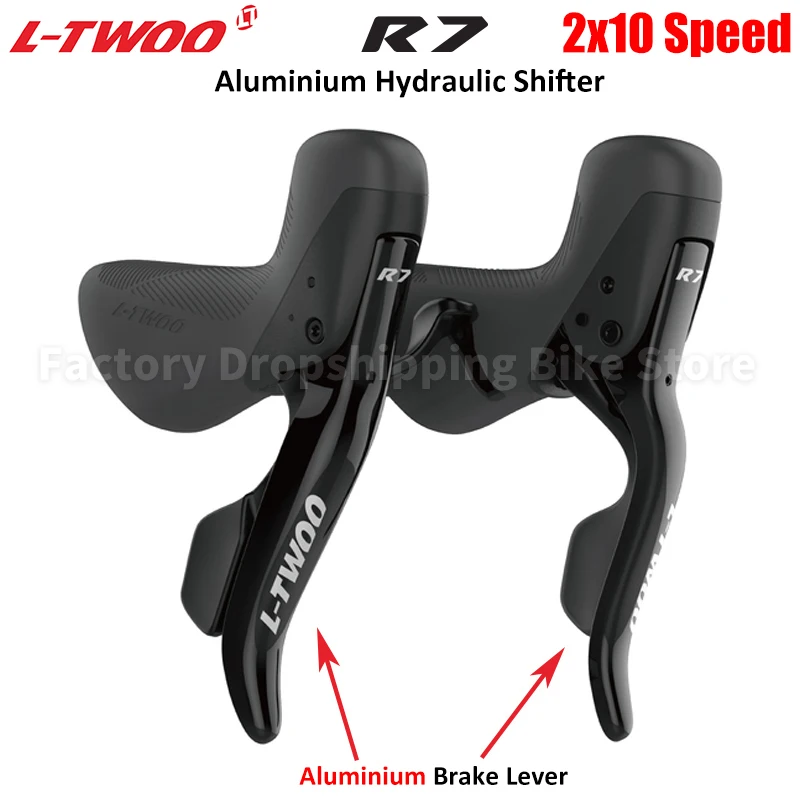 LTWOO R7 Road Bike Hydraulic Disc Brake Shifters 2x10 Speed Aluminum Alloy Dual Control Lever Original Bicycle Parts