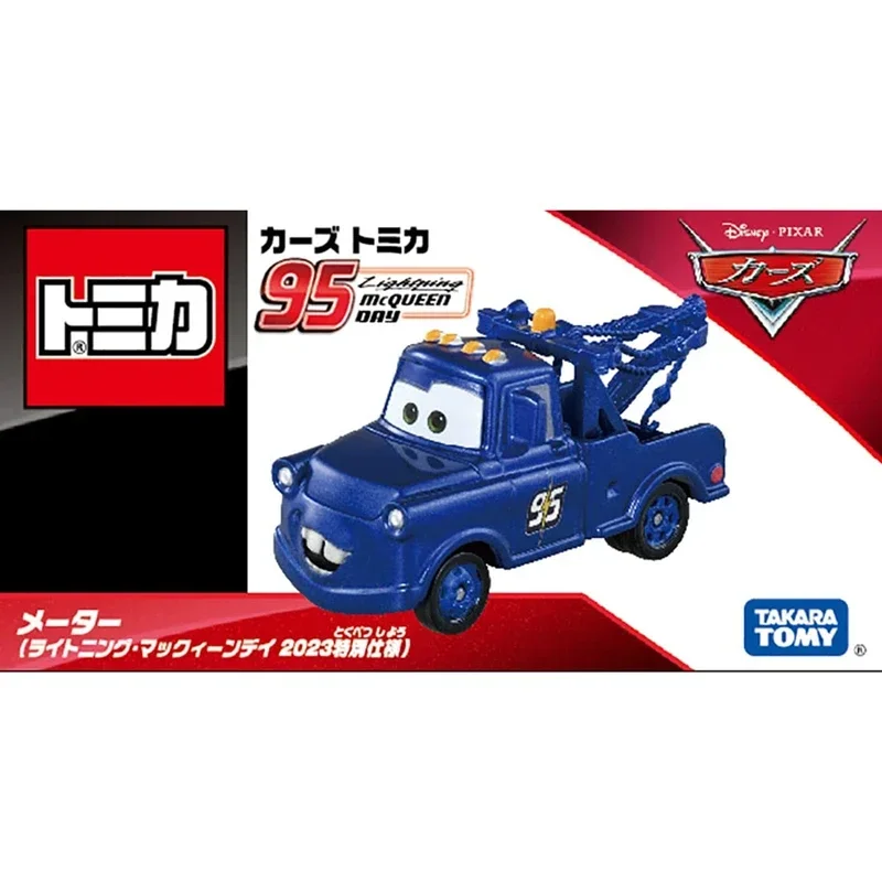 Takara Tomy Cars Tomica Mater (Lightning McQueen Day 2023) Legering Motorvoertuig Diecast Metaal Model Kinderen Kerstcadeau Speelgoed voor Jongens