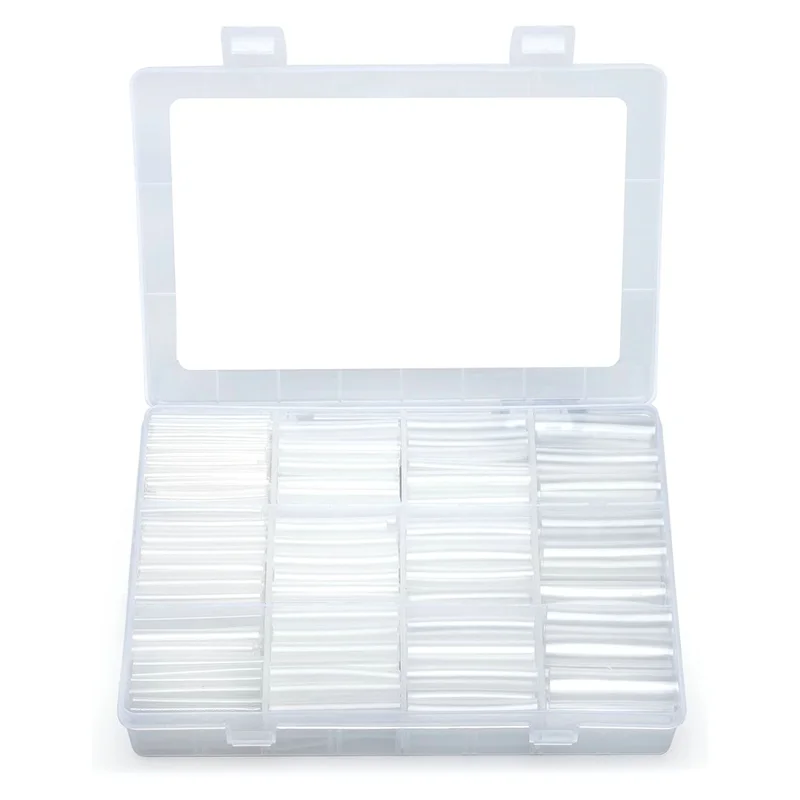 274pcs Thermoresistant Tube Heat Shrink Wrapping Kit Assorted Wire Cable Sulation Sleeving Transparent Heat Shrink Tubing