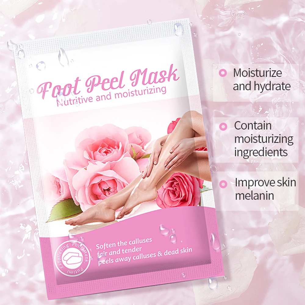 Exfoliating Foot Mask Foot SPA Pedicure Smooth Dead Skin Remover Moisturizing Whitening Foot Mask Anti Cracked Foot Skin Care