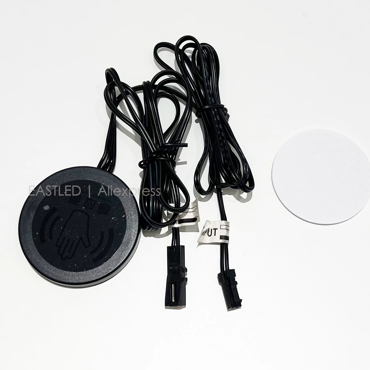 Atenuador de interruptor con Sensor táctil de luz LED con puerto JST, Detector sensible de partición de barrido de 2 pines para armario, estantería de 5-24V