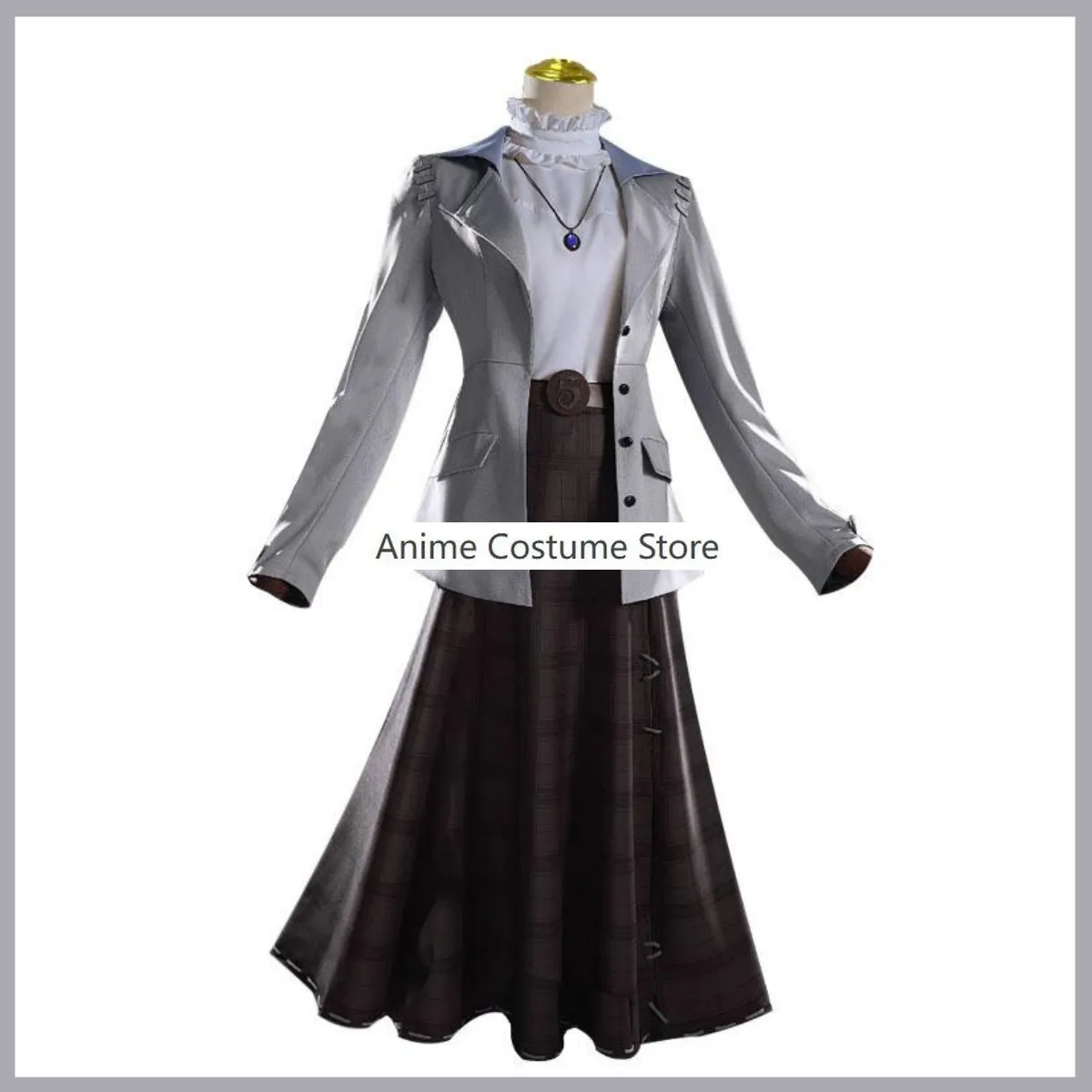 Alice Alice Dross Repórter Cosplay Traje para Mulheres, Anime Game, Identidade, Manga Comprida, Casaco, Malha, Saia, Uniforme, Dia das Bruxas, Carnaval, Terno