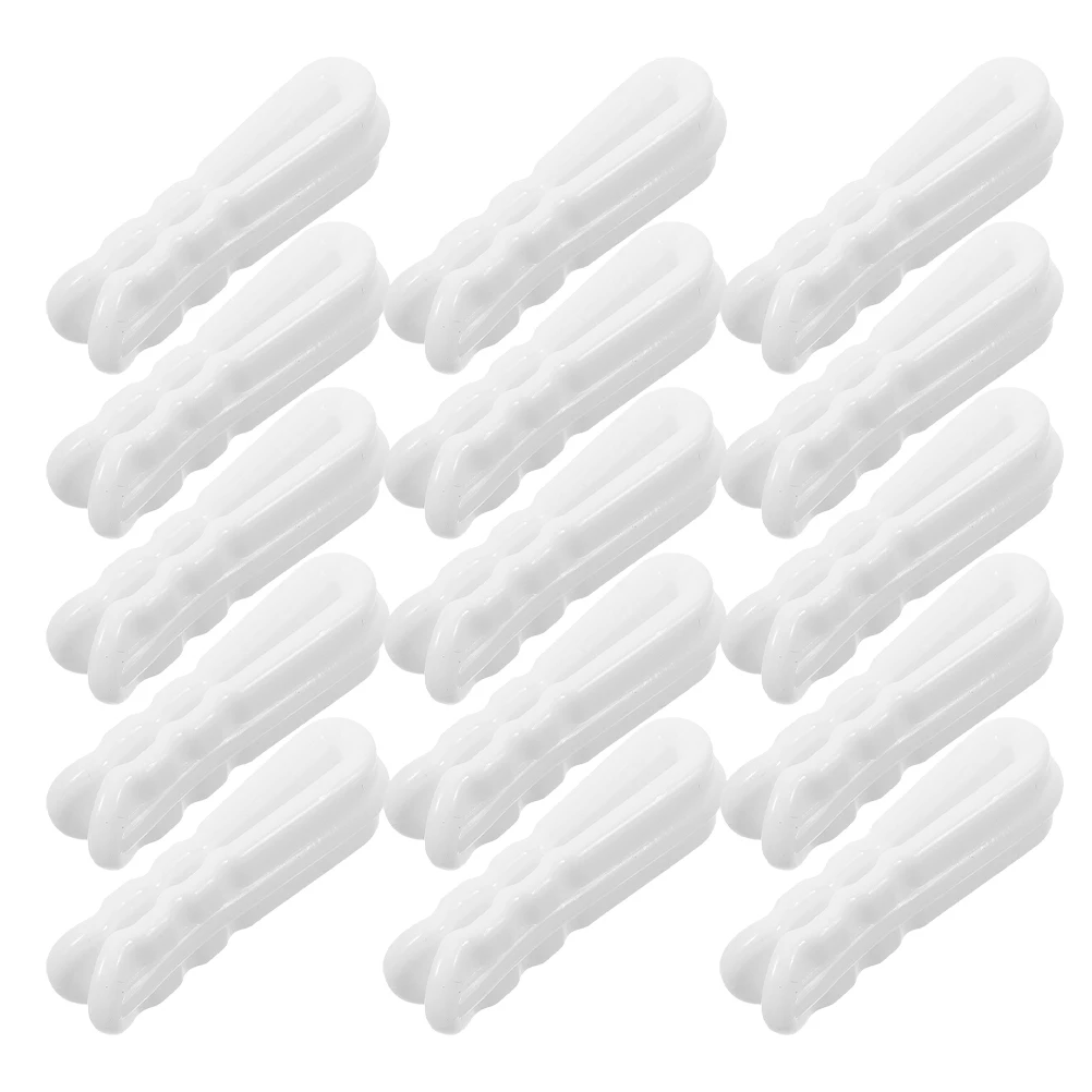 

20pcs Vacuum Compression Bags Food Sealer Clips Blanket Storage White Travel Sealing Packaging Closure Clothes Bag Seals