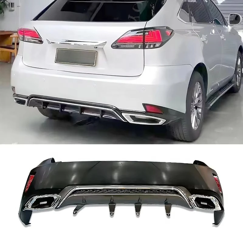 المصد الخلفي للسيارة 2009 2010 ترقية لكزس RX270 2018 F الرياضة نمط سيارة المصد الخلفي ل 2013 2015 RX 450 PP المواد #2