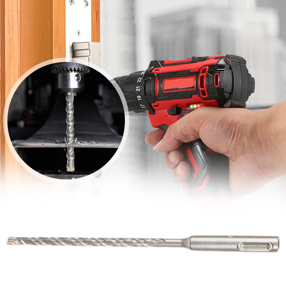 Plus jeu de forets à percussion foret à béton croisé Plus Kit de forets rotatifs adapté aux murs de ciment de brique de béton pierre