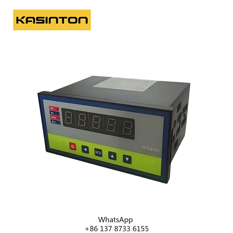 KASINTON Continuous Rotational Speed Monitor Historical Data Memory Multi-Level Alarm Speed Monitoring Instrument
