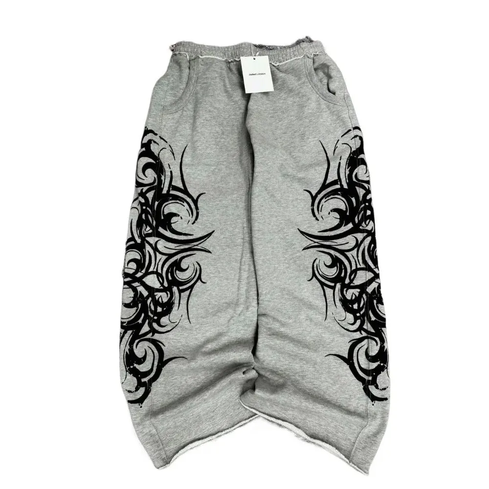 

Harajuku Faion Striped Sweatpants Loose Fit Men Women Trendy Casual Trousers Dstring Waist Non-Sinkable Fabric