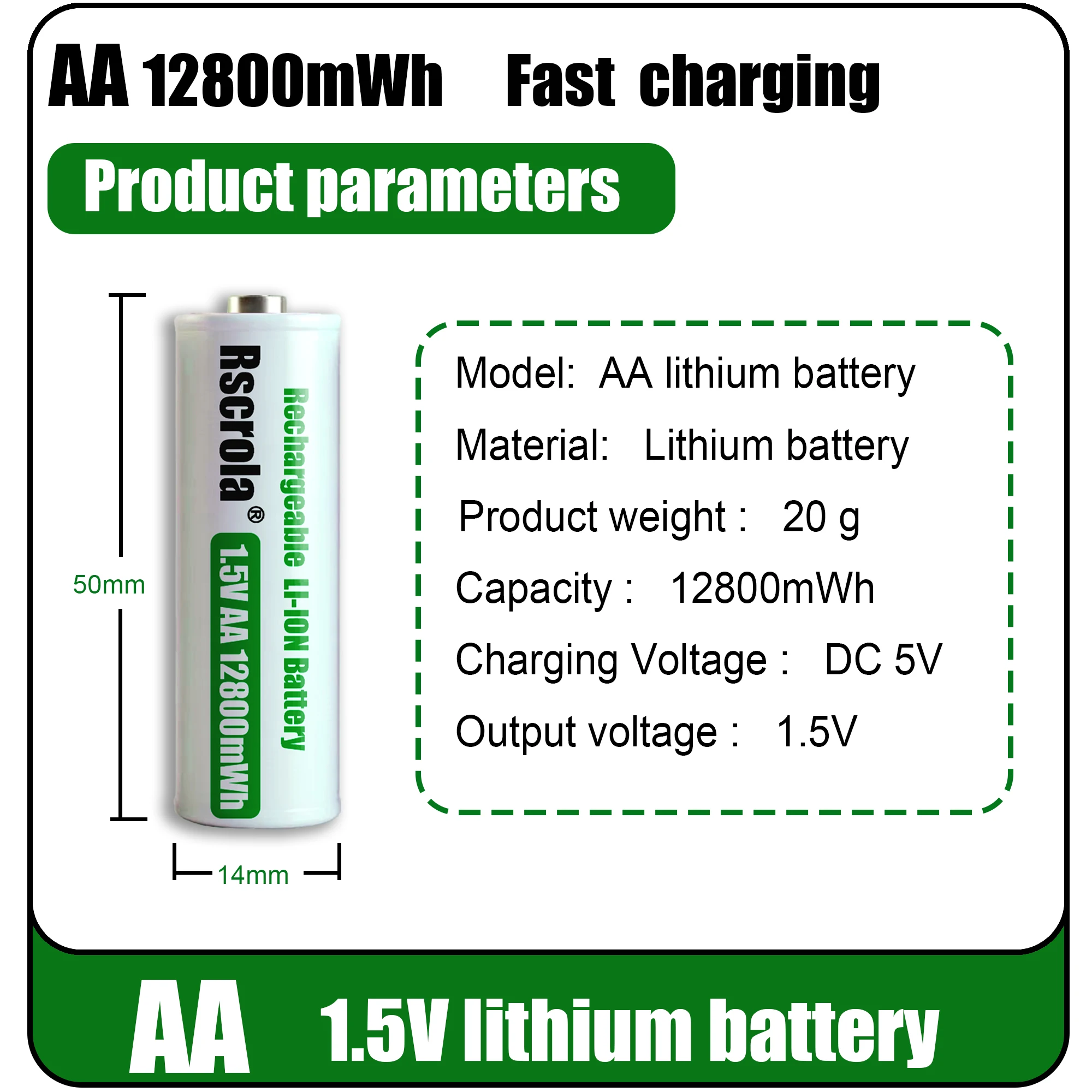 High Capacity Rechargeable AA 12800mWh Battery AAA 8900mWh Battery charge with charger for Solar Light, Keyboard, Remote Control