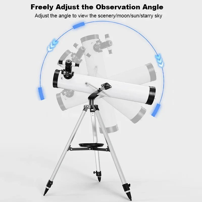 Imagem -02 - Telescópio Monocular Astronômico Profissional Grande Abertura Observação de Pássaros 114 mm 35x875x F70076