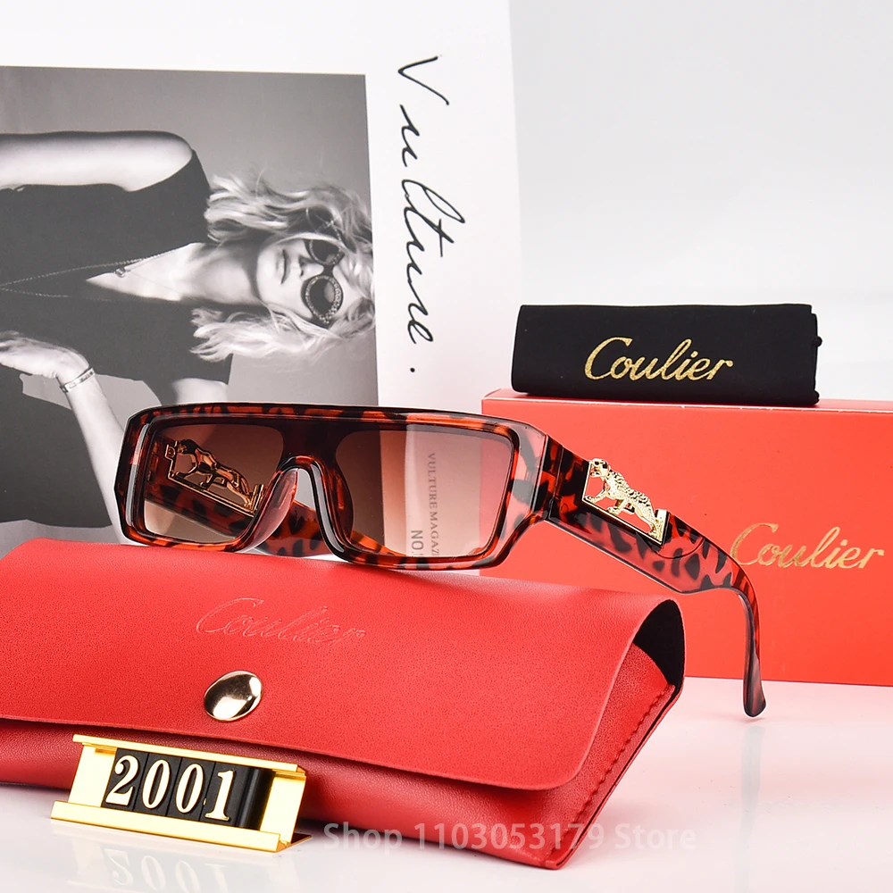 جديد ساحة ليوبارد رئيس النظارات الشمسية النساء الرجال العلامة التجارية الفاخرة الدراجات موضة عادية الشمس ظلال في الهواء الطلق القيادة خمر نظارات شمسية #2
