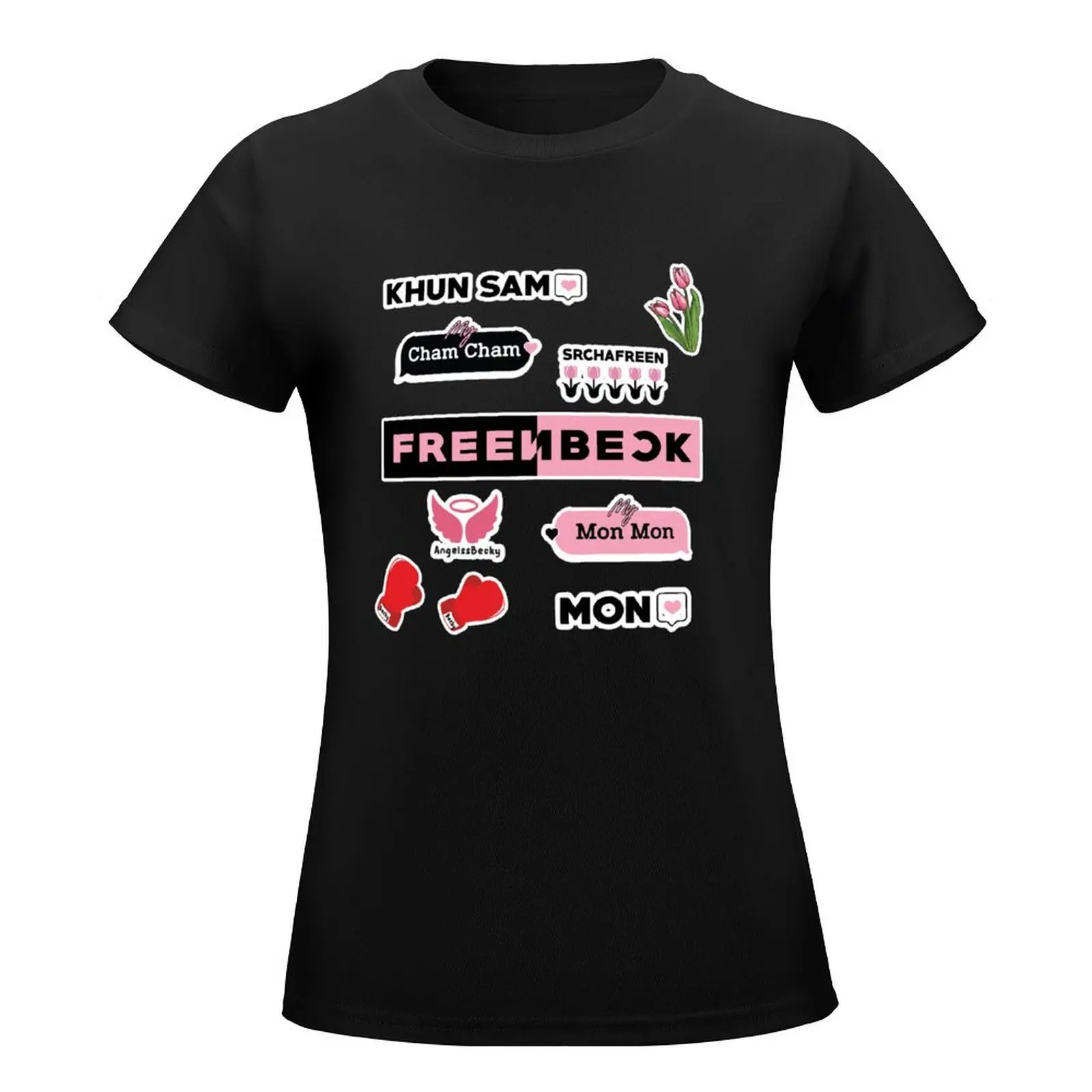 FreenBeck Stick together - Freen Becky Gap the Series T-Shirt sweat plain t shirts for Womens