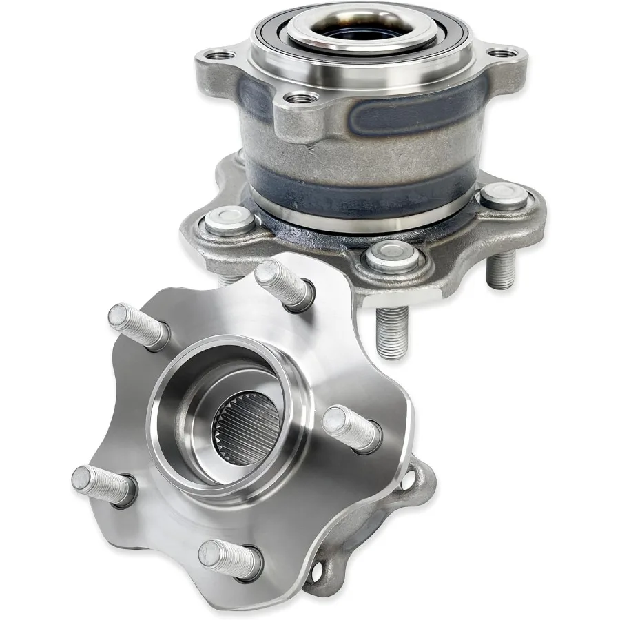 2 Pcs 512408 AWD Only Rear Wheel Hub Bearing Assembly Compatible with Nissan Murano 2009 2010 2011 2012 2013 2014 5 Lugs for He