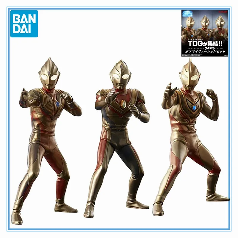 

Original Genuine Bandai Anime Ultraman Gaia Dyna Tiga ULTIMATE LUMINOUS Gamma Phantom Suit Model Toys Action Figure Gift For Kid