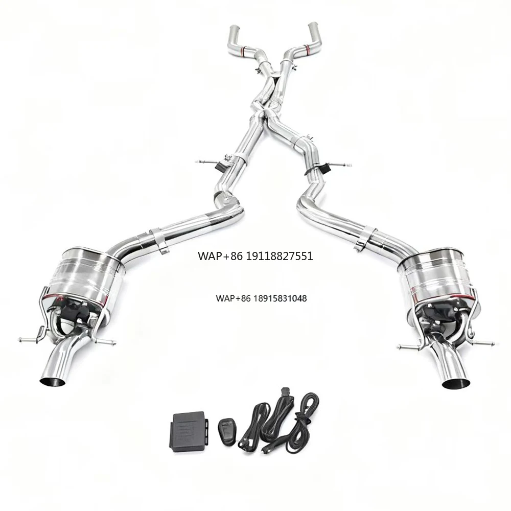 GT63 X290 Modified Mid-Rear Section Valved Exhaust with Intelligent Valve Control