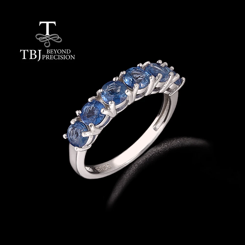 

Simple design 925 sterling silver ring natural Kyanite December Gemstone fine jewelry for women's Anniversary proposal gift