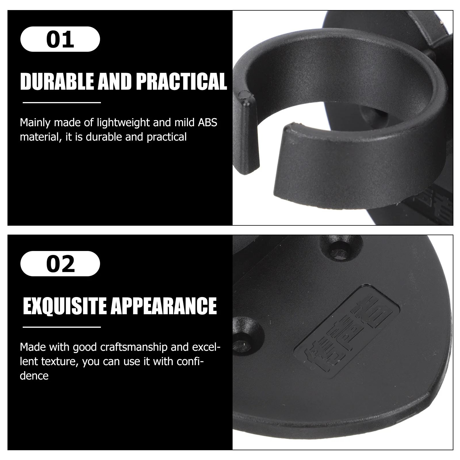 4개입 하트 모양 마이크 홀더 클립 접착식 재사용 가능 ABS 마이크 클립 충격 방지 무선 마이크 지지대