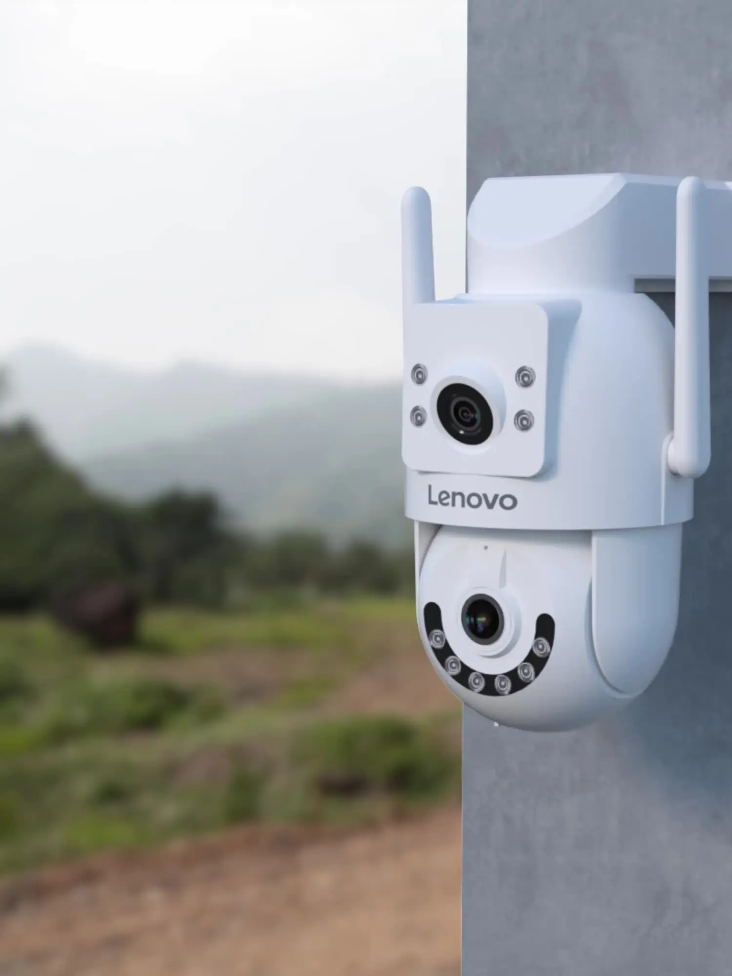 Lenovo 4K WiFi Surveillance Camera 5G Wifi Outdoor Dual Lens PTZ IP Cameras Auto Tracking Audio Video ONVIF Security CCTV Camera