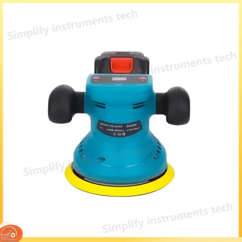 150mm Adjustable Speed Cordless Car Polisher with Lithium Battery for Auto Waxing Cleaning Buffing Shining Detailing Tool