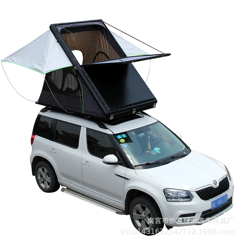 

Camping aluminum alloy with skylight diagonal support tent free of construction, easy to carry and make travel happier