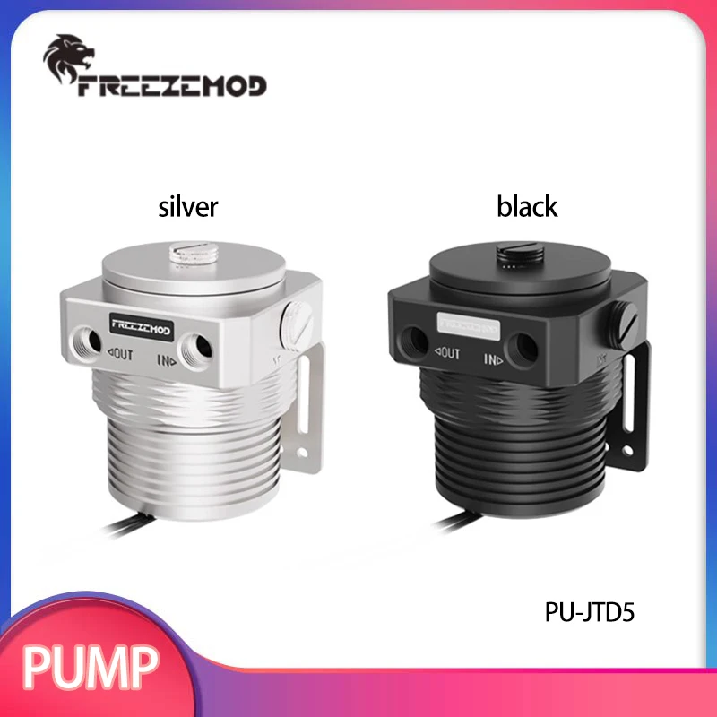 FREEZEMOD Computer Water Cooler Magnetic Suspension Pump Full Metal Pump Cover Armor PWM Temperature Control 1100L. PU-JTD5
