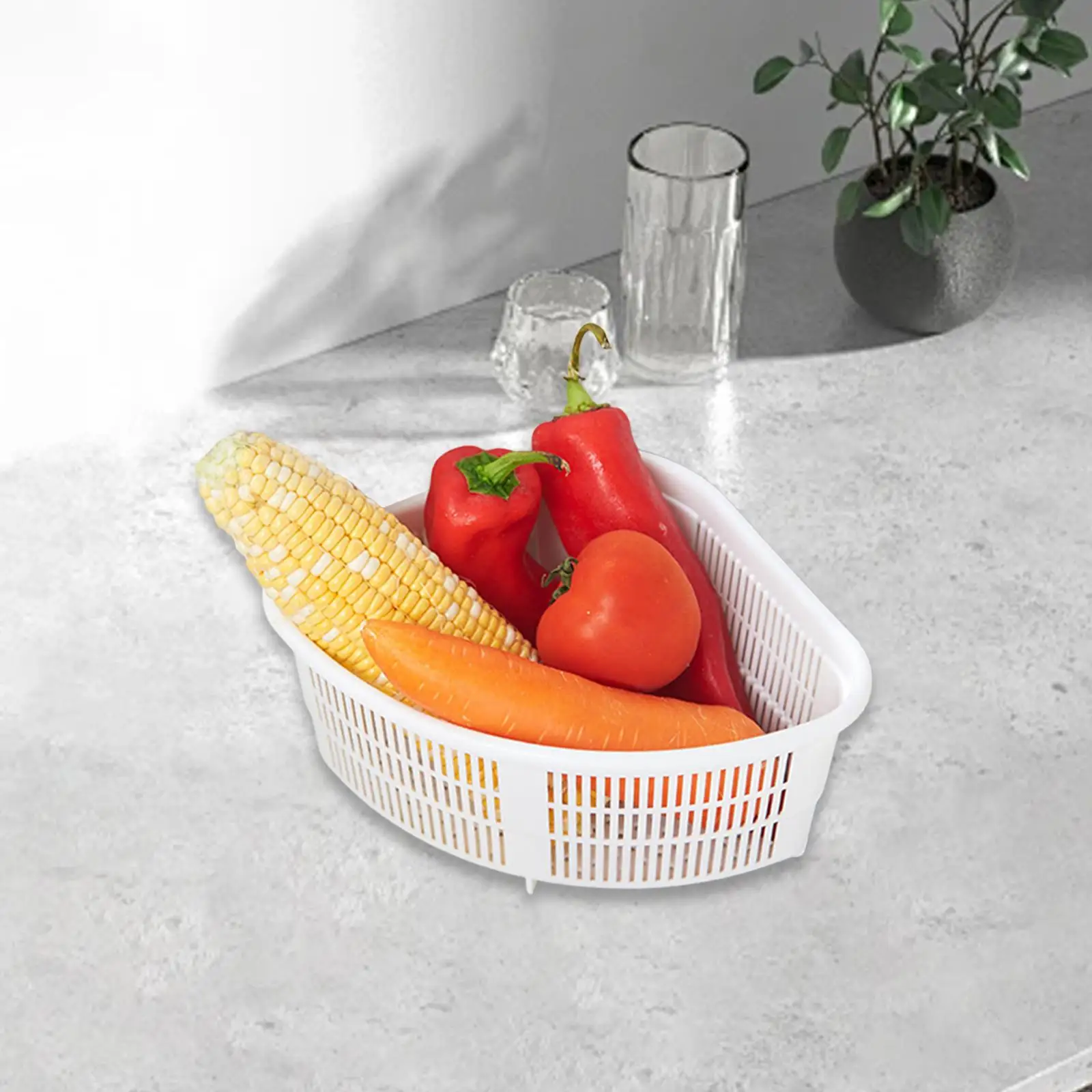 Draining Basket for Fruit Practical Fruit Basket Wet Garbage Filter Rack Dorm Hotel Restaurant Family Reunions Household
