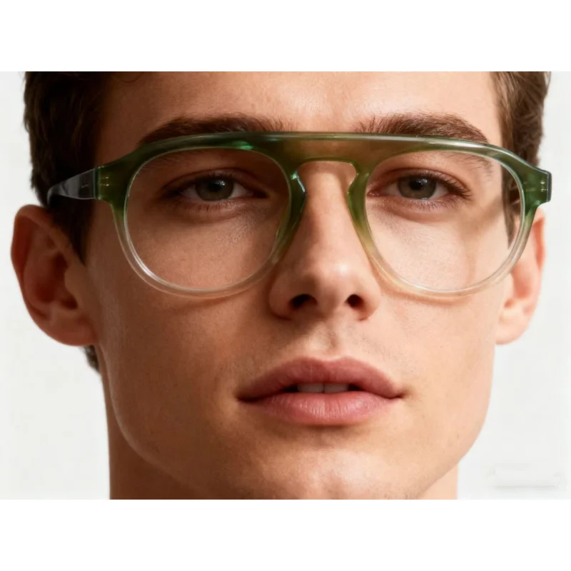 

Acetate Oval Prescription Glasses Anti Blue Light/Photochromic/ Myopia/Hyperopia/Progressive Eyeglasses Unisex