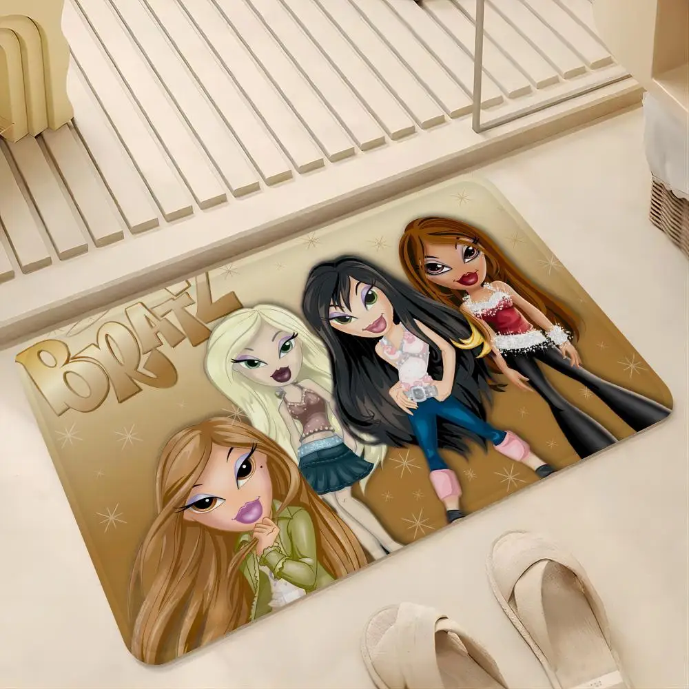 Lovely Doll B-Bratz Floor Mat Bath Mat Nordic Style Home Doormat Bathroom-Toilet Mats Bedroom Welcome Doormat