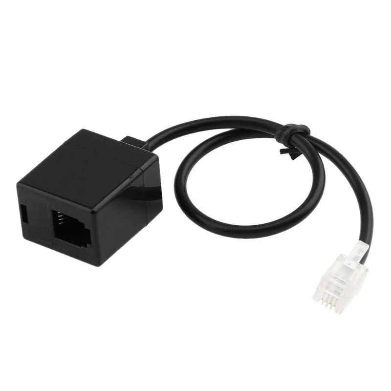 N89r rj9 4p4c macho para porta dupla fêmea conector adaptador de fone de ouvido cabo de extensão adaptador de telefone cabo de extensão de telefone