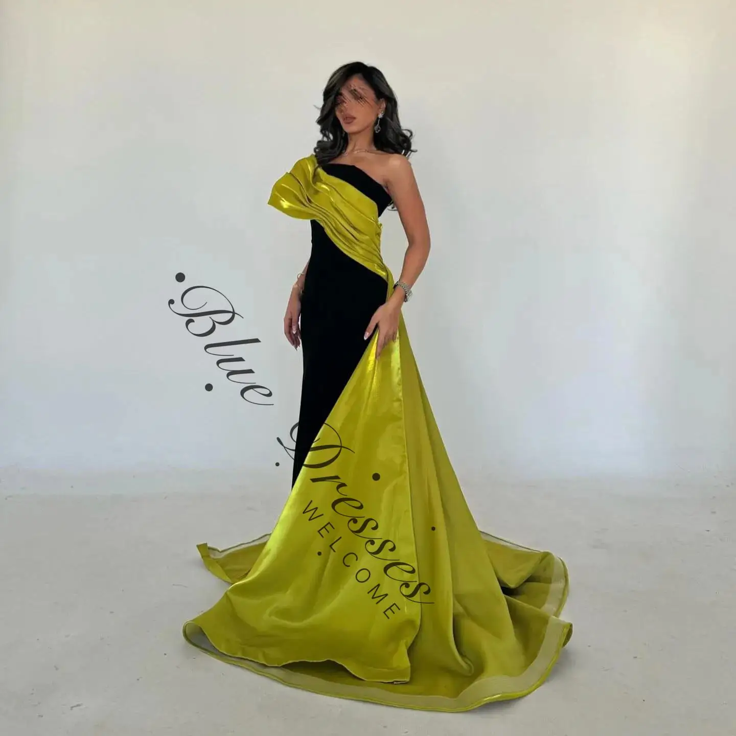 

customized Mermaid Long Summer Style Evening Gown Ankle Length Sweep Train Vintage Elegant Prom Dresses