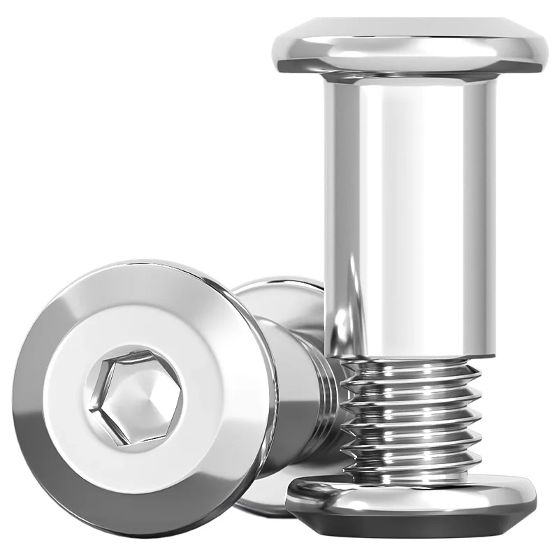 Guangluo Furniture Rivet Connector M2 M3 M4 M5 M6 M8 M10 SUS304 Stainless Steel Flat Hex Socket Insert Joint Sleeve Cap Nuts