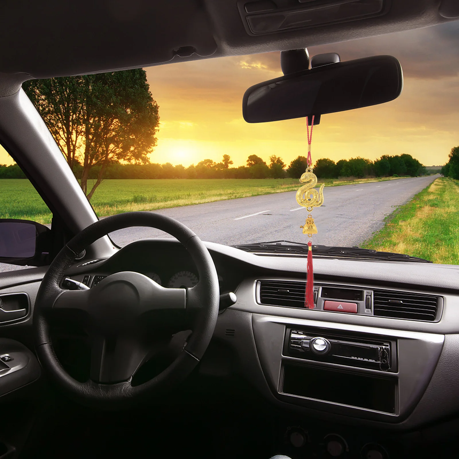 

5Pcs Snake Hanging New Year Decorations Chinese Style Tassel Pendants Spring Festival Home Office Car Ornaments