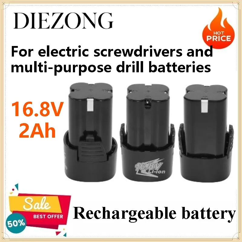 product 16.8V 2000mAh lithium-ion rechargeable battery, suitable for electric screwdrivers and multi-purpose drill batteries