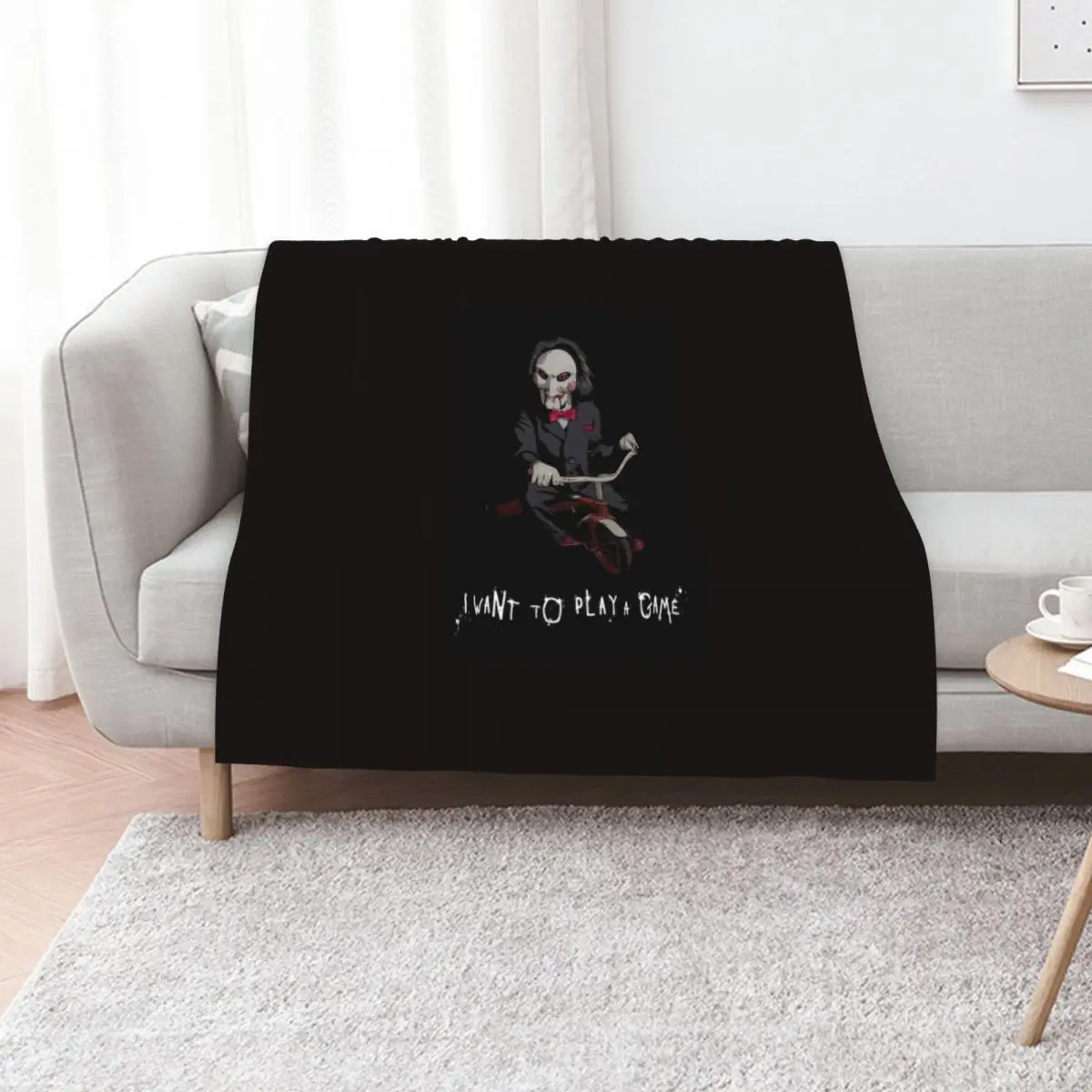 Saw - I want to play a game Throw Blanket Luxury Brand Custom Thermal blankets ands Furry decorative Blankets