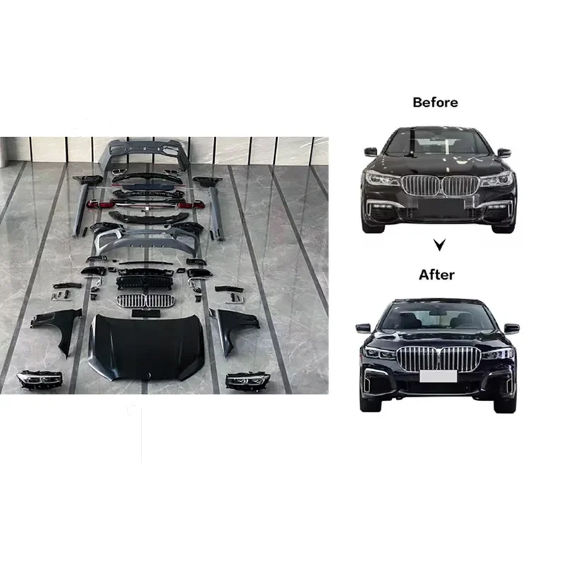 Feebest-kit de conversión Facelift para BMW serie 7, piezas de carrocería Exterior de coche, Material PP, G11, G12, 2015, 2021